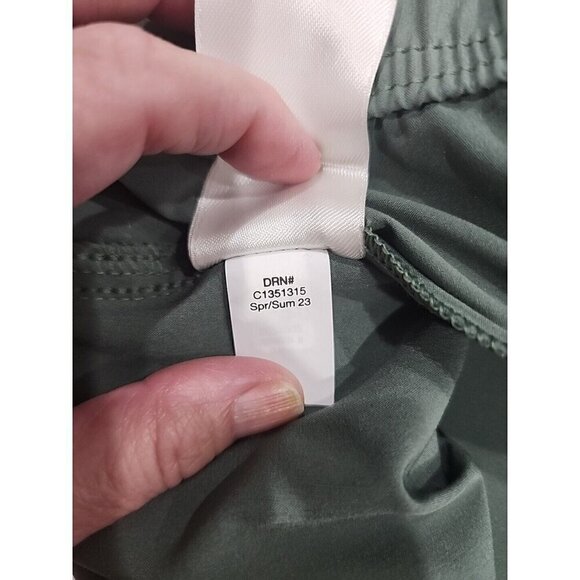 Eddie Bauer Pants Traveler Ankle Lightweight Stretch Green UPF50+ Women's Large - Picture 8 of 8